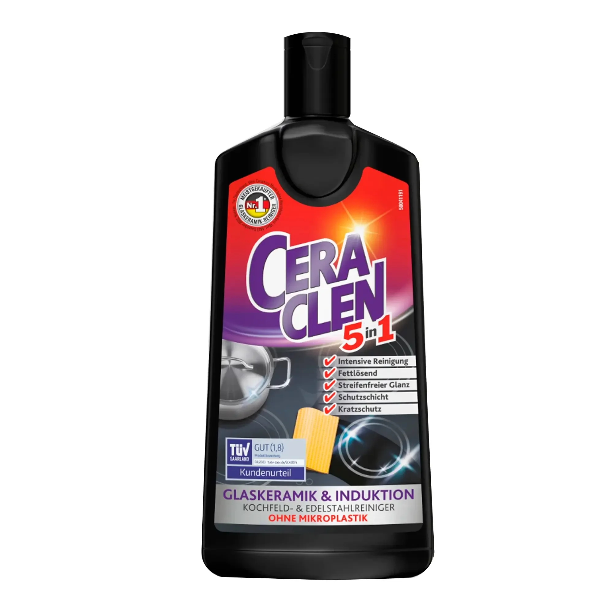 Ceraclen środek do czyszczenia i pielęgnacji ceramiki szklanej 5w1 - butelka 200 ml